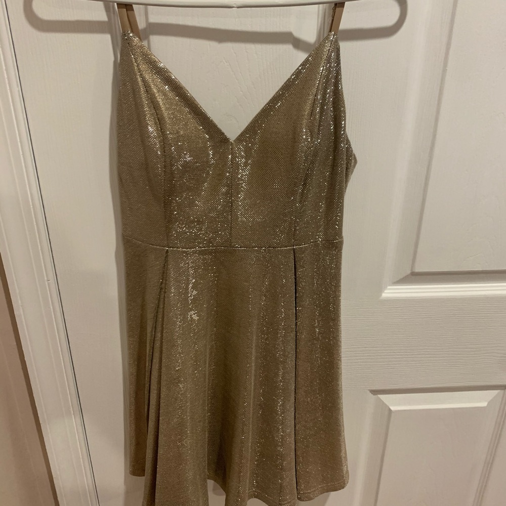 Gold Dress from Lulus